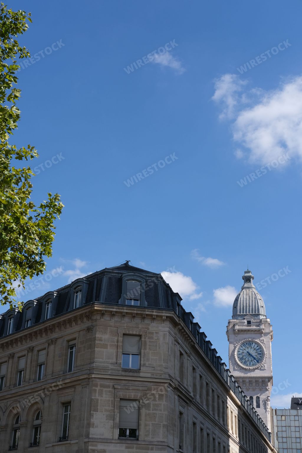 A vertical shot of the beautiful Clock tower found in the city of Paris, France