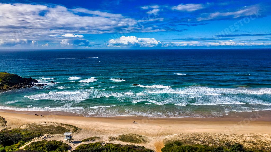 A beautiful view of Lighthouse Beach, Port Macquarie, NSW, Australia