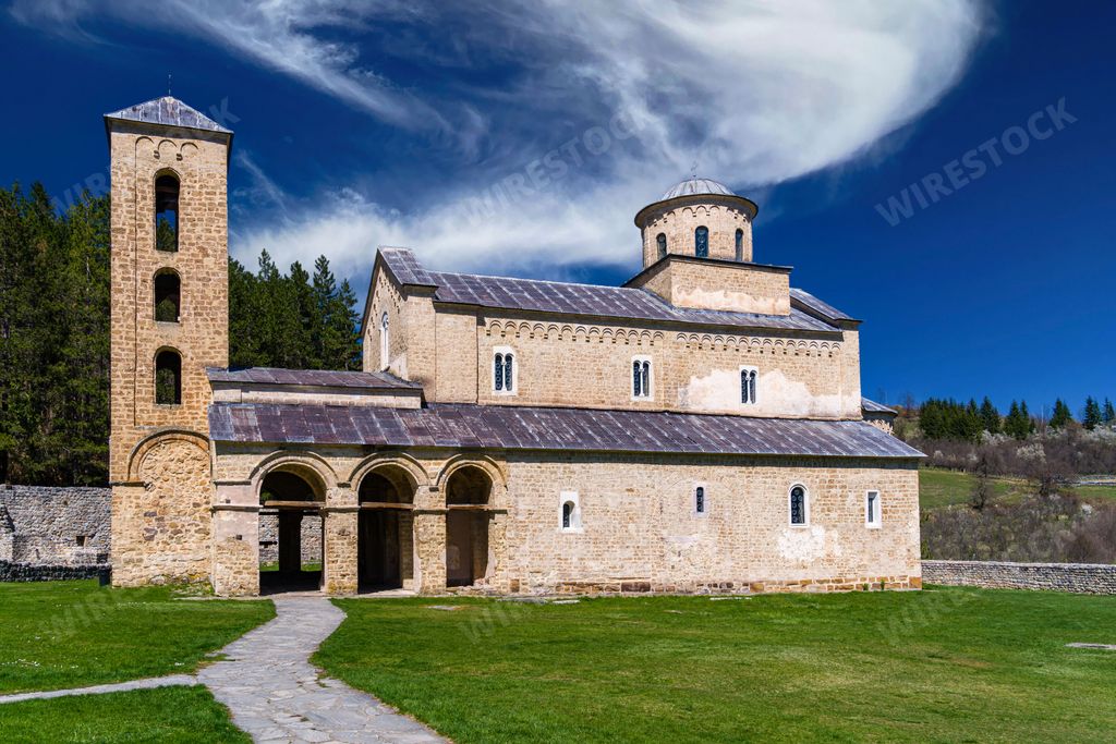 The Sopocani Monastery in Serbia