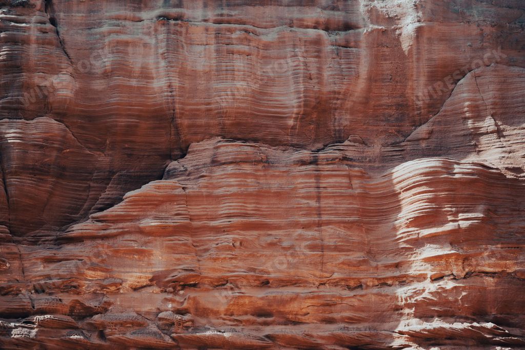 The cave walls in The city of Petra, Jordan