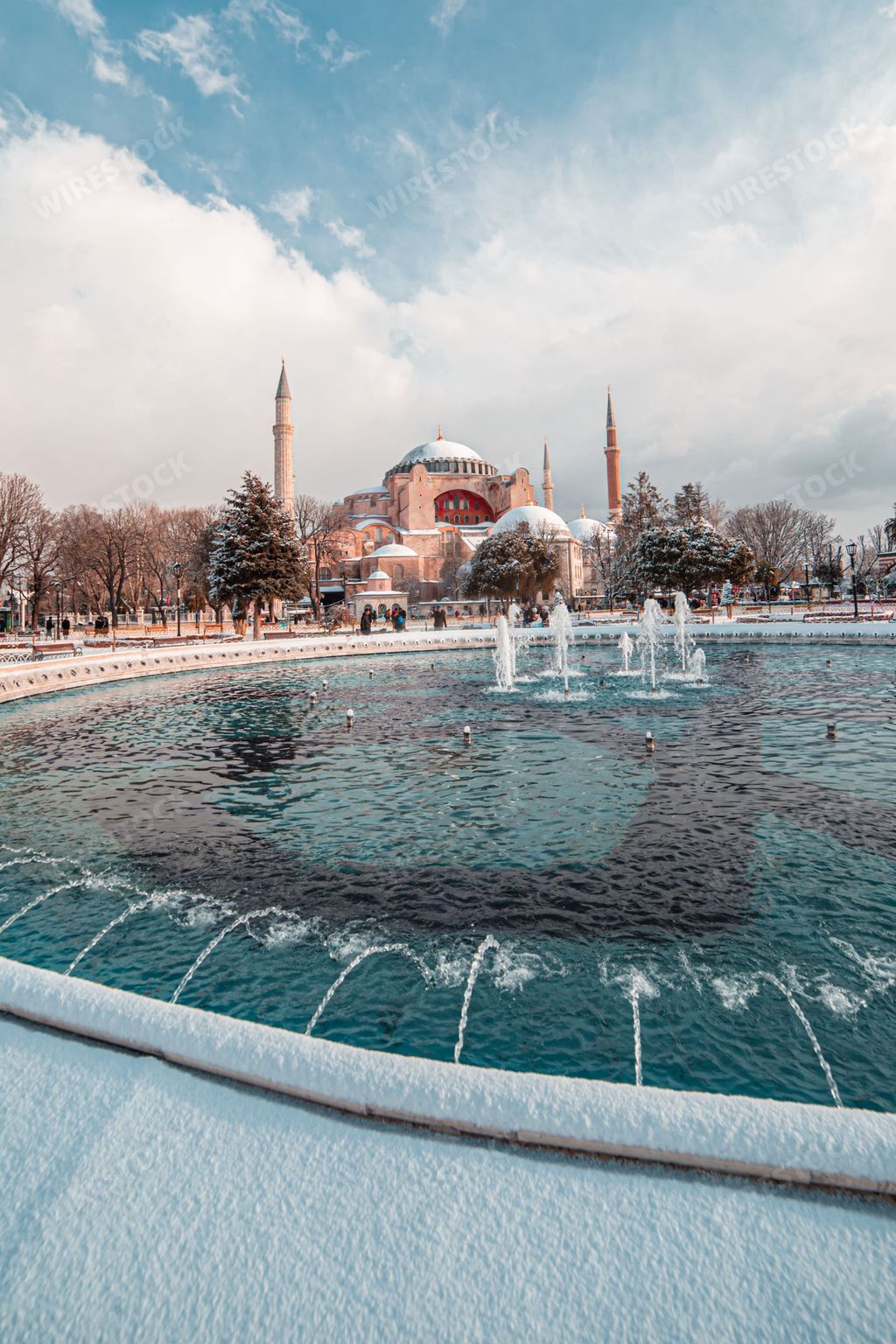 A fountain in front of Hagia Sophia Mosque