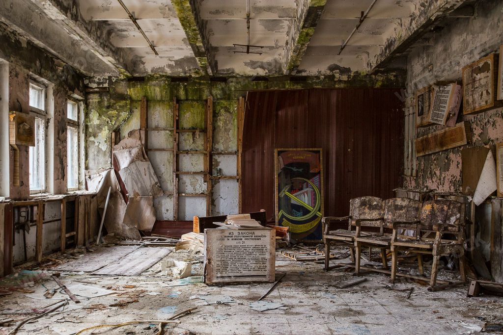 Abandoned building in Pripyat Chernobyl