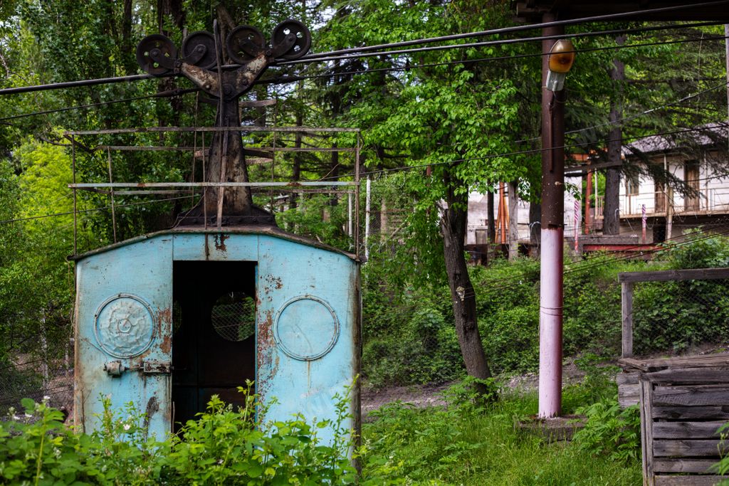 Cable car in Chiatura Georgia