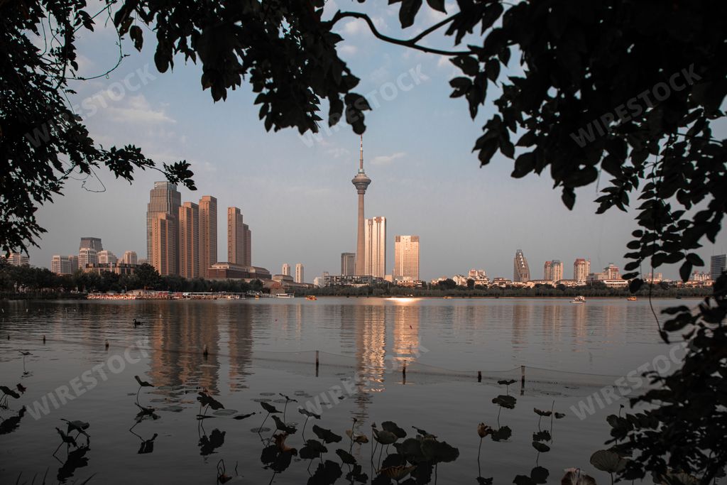 A scenic view of the Central Radio & TV Tower in Beijing, China