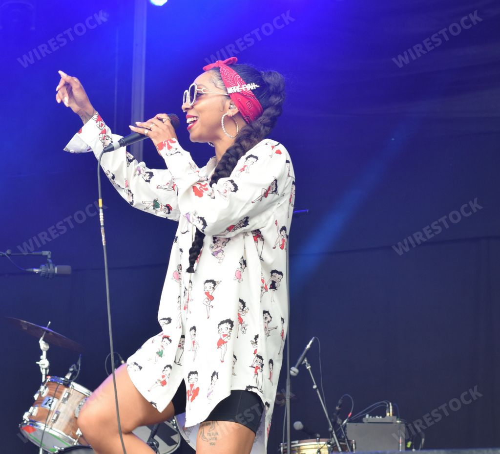 Singer and songwriter Hollie Cook at Bristol Sounds music festival, Bristol, UK. June 23rd 2024.