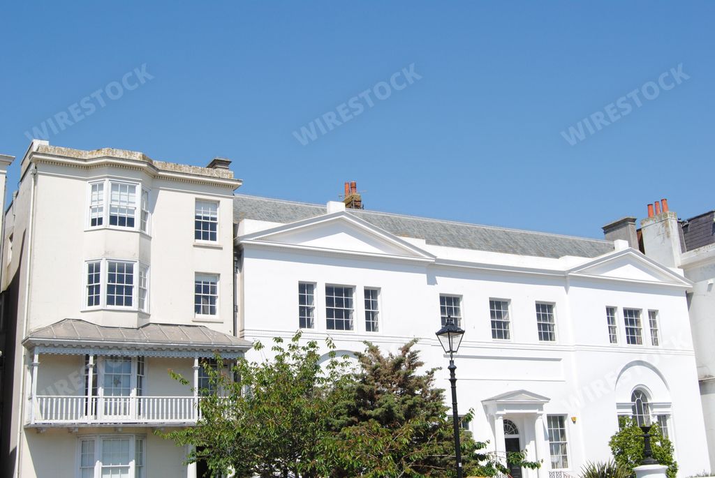 Regency and Georgian architecture of Brighton, England. Brighton features fine classic buildings of the 18th and 19th centuries.