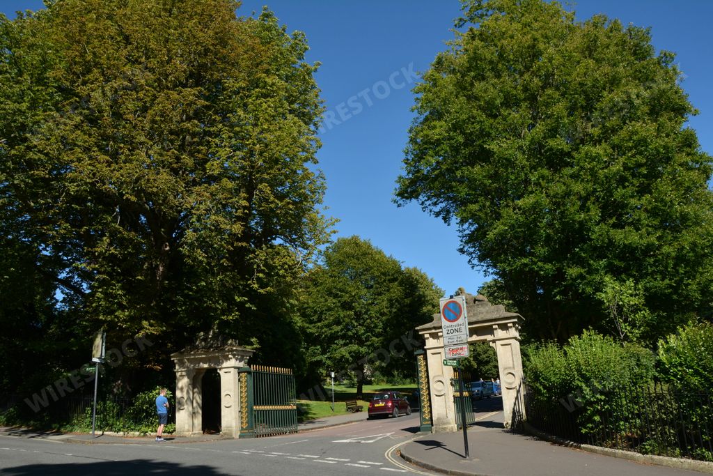 The Royal Avenue, Victoria Park, Bath, United Kingdom. July 15, 2020. Royal Victoria Park was opened by the Princess Victoria in 1830.