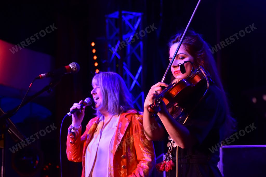 Folk band Steeleye Span in performance at The Great British Folk Festival, Butlins Holiday Resort, Skegness, UK. January 6th-8th 2023.