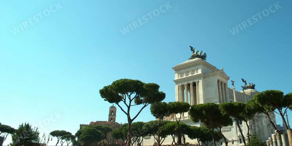 The Victor Emmanuel II Monument, also known as the Altar of the Fatherland, Rome, Italy. September 28, 2016.