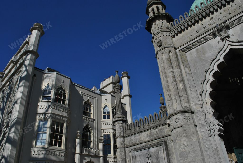 The Royal Pavilion, Brighton, East Sussex, England. February 25, 2019. The former retreat of The Prince Regent and future George IV.