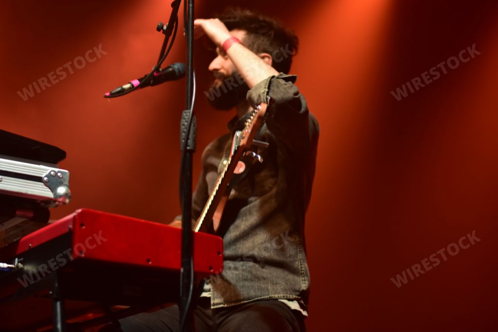 Rock and pop band Bastille perform at the Marble Factory, Bristol, UK. February 11 2022