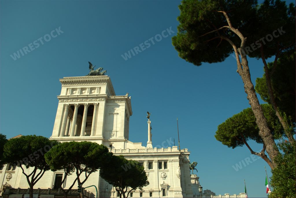 The Victor Emmanuel II Monument, also known as the Altar of the Fatherland, Rome, Italy. September 28, 2016.