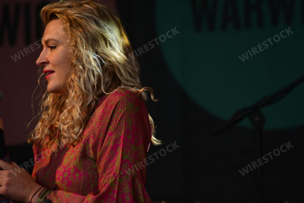 Maddison Douch performs at the Pub in the Park festival, Bath, Victoria Park, England. June 19, 2021.