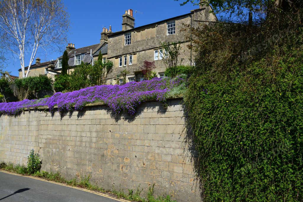 Lyncombe Vale, the beautiful village and vale on the outskirts of Bath, England. April 20, 2023.