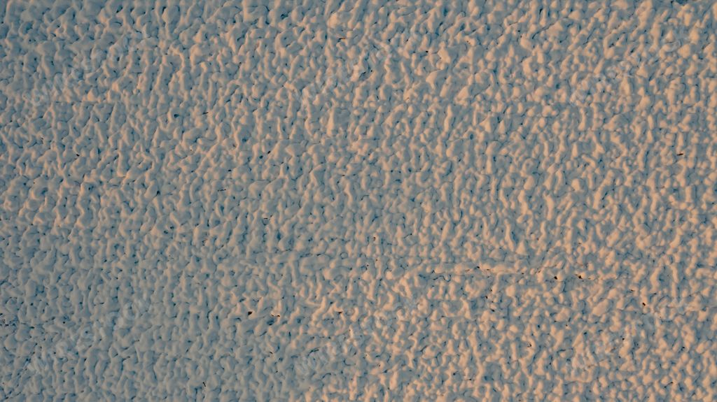 A top view of snow-covered ground
