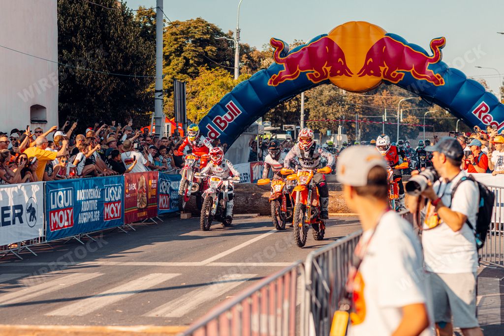 The Red Bull Romaniacs annual race in downtown Sibiu in Romania