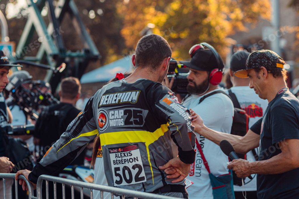 the participant in the crowd during Red Bull Romaniacs hard enduro Rallye - Prolog in Sibiu city, Romania
