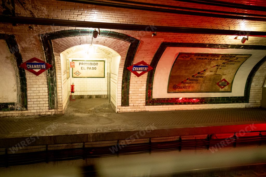 The Old Chamberi metro station in Madrid, Spain