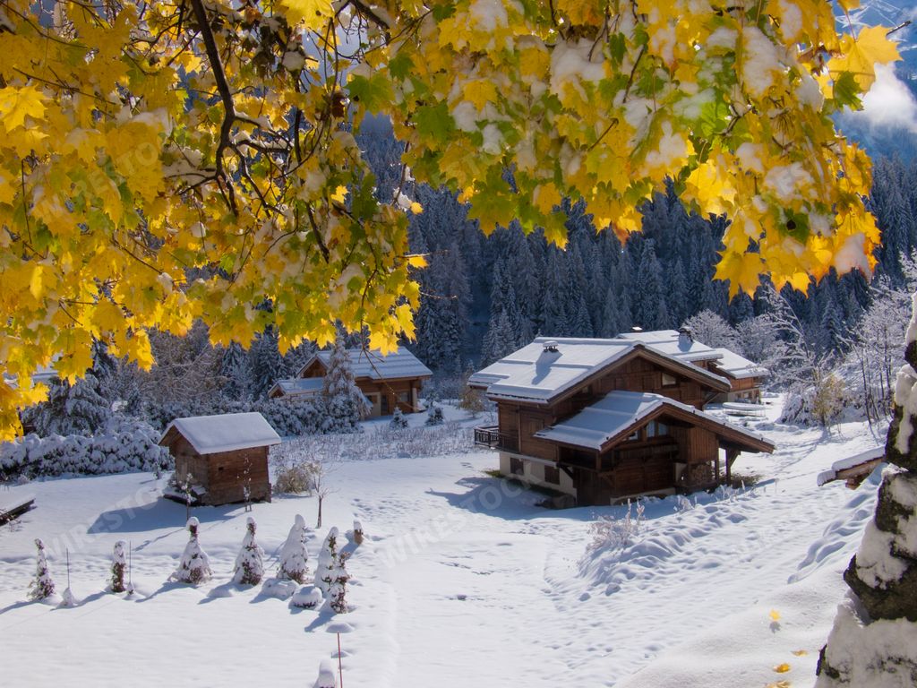 A beautiful view of Montroc, Chamonix, Haute Savoie, France