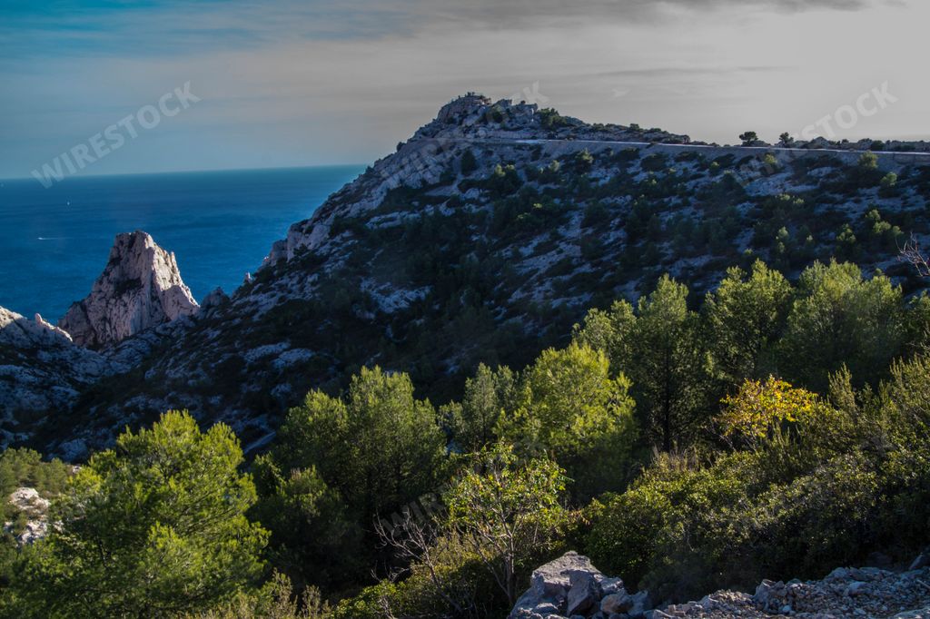 A beautiful view of Calanques National Park in Marseille, France