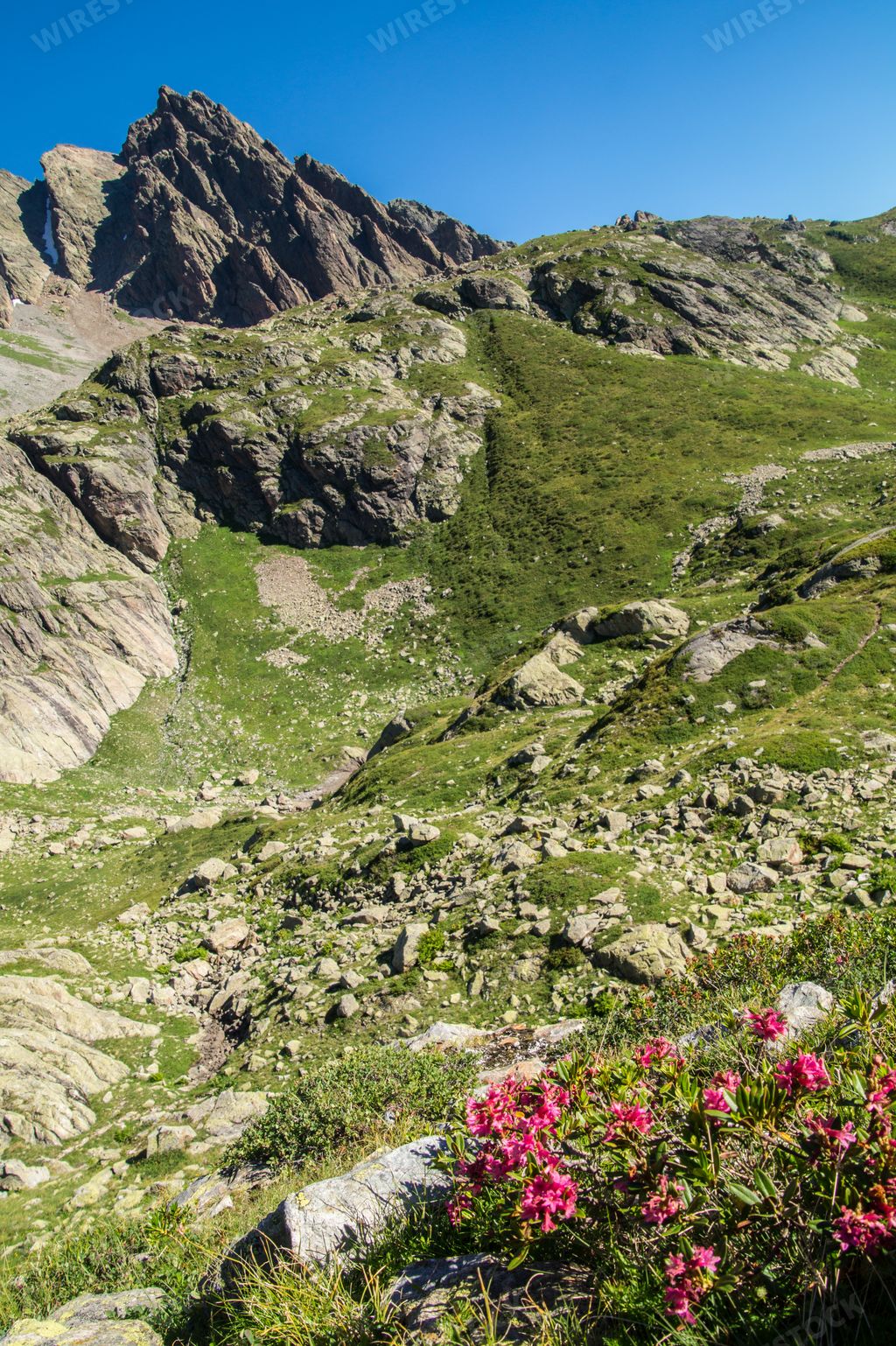 A landscape in The Mont Blanc massif, France