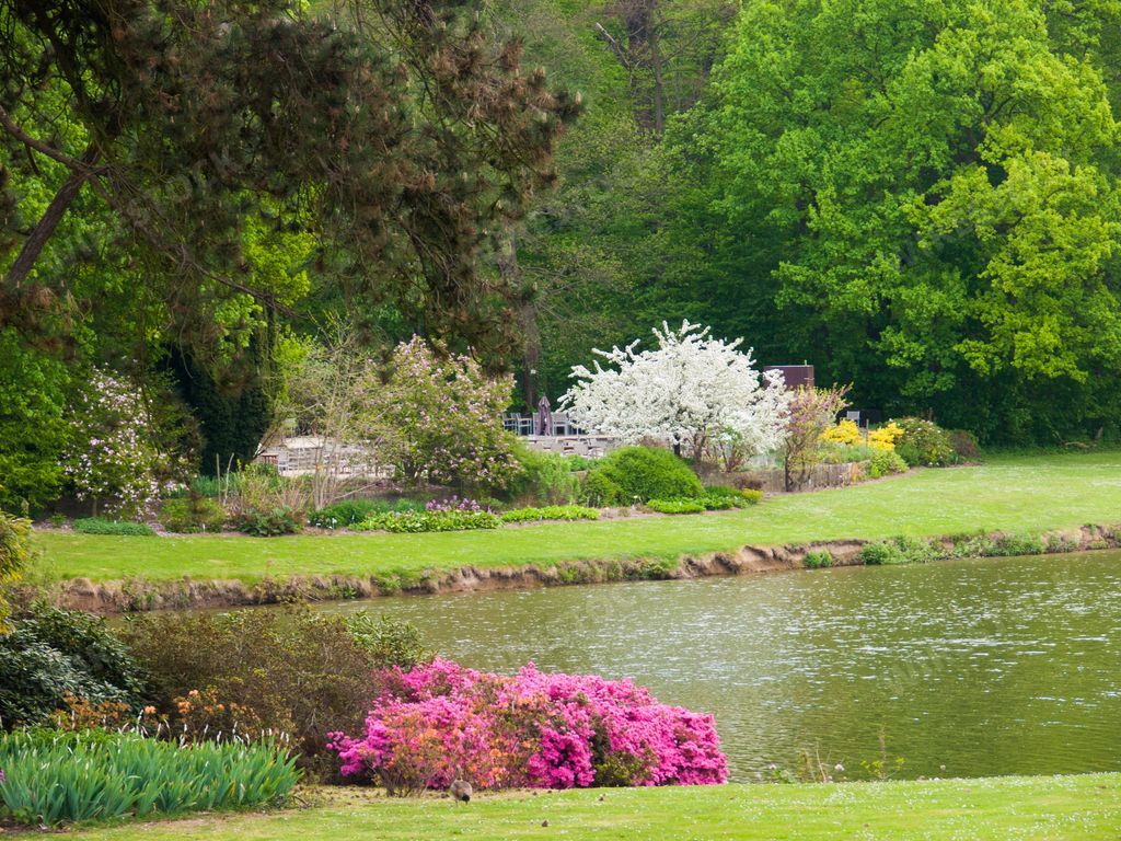 The Flower botanic garden of the city in Belgium