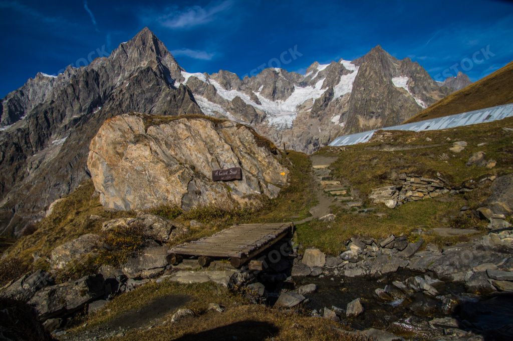 A beautiful landscape of the Italian Alps