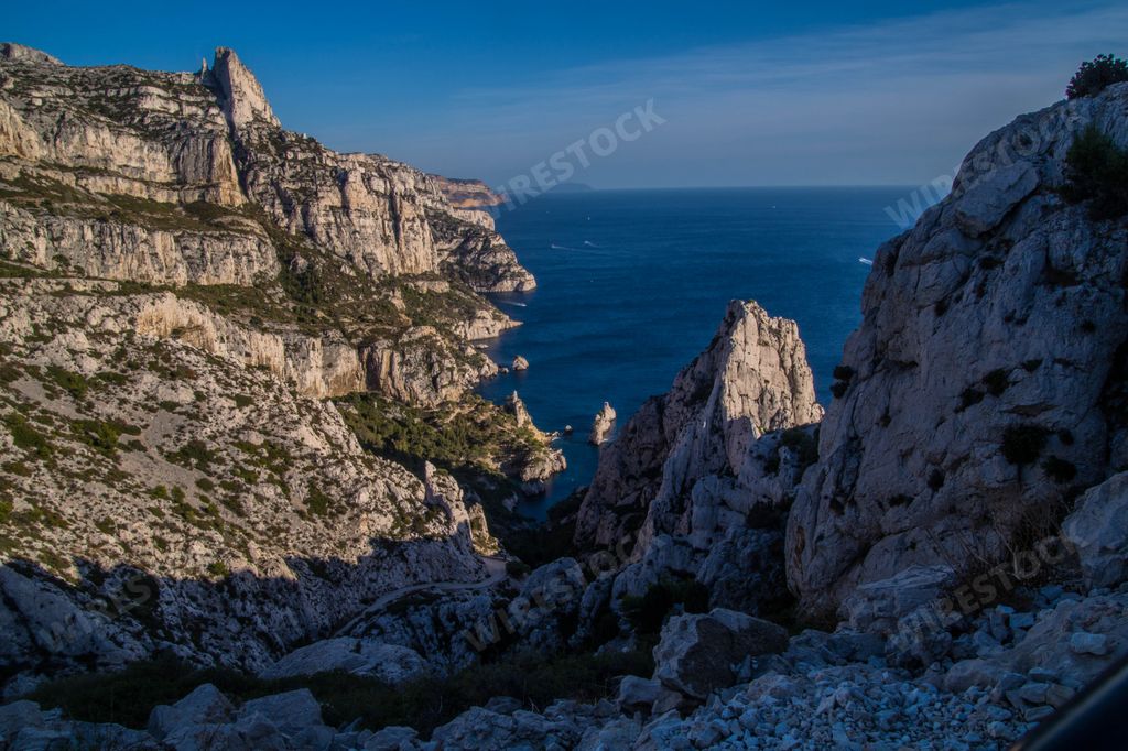 A beautiful view of Calanques National Park in Marseille, France