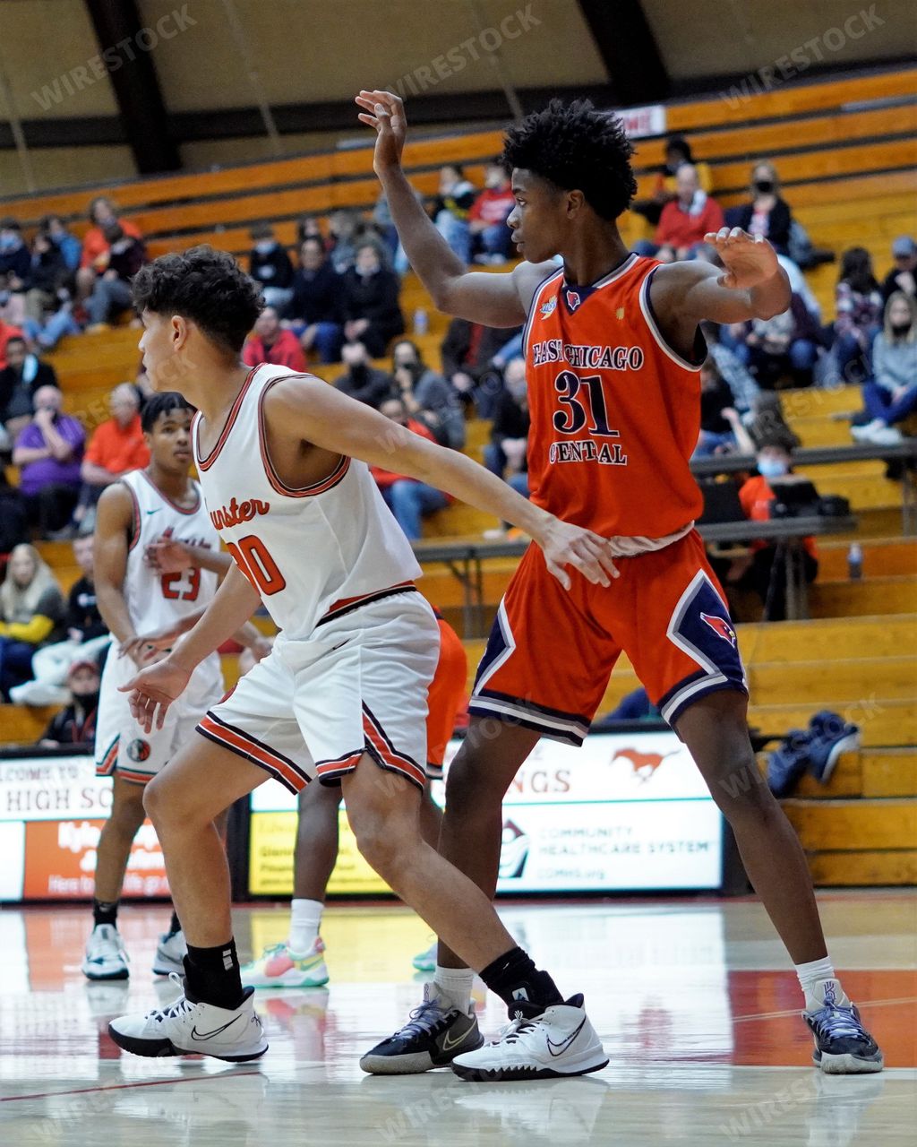 Teams Munster vs East Chicago Central 2021 Indiana high school basketball