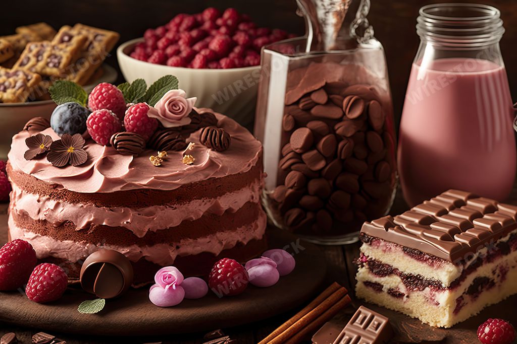An AI generated illustration of Valentine's Day dessert brunch