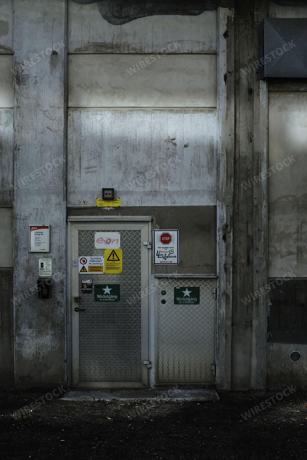 Doors of an electrical high voltage substation