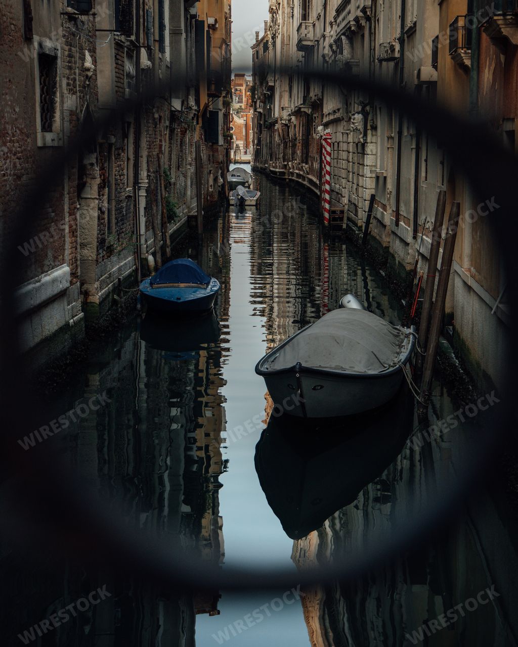 A beautiful cityscape of Venice in evening