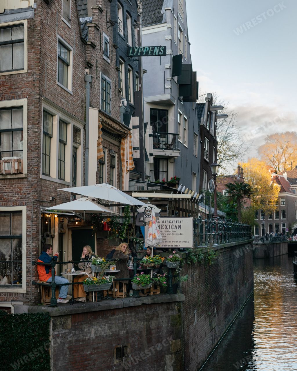 A vertical of La Margarita Mexican restaurant in Amsterdam, Netherlands