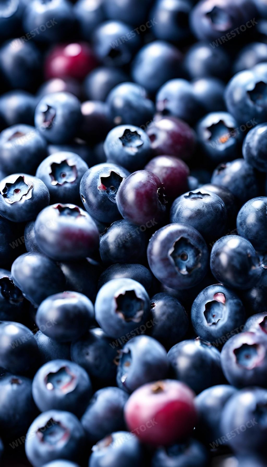An AI generated illustration of a pile of ripe blueberries ready for consumption