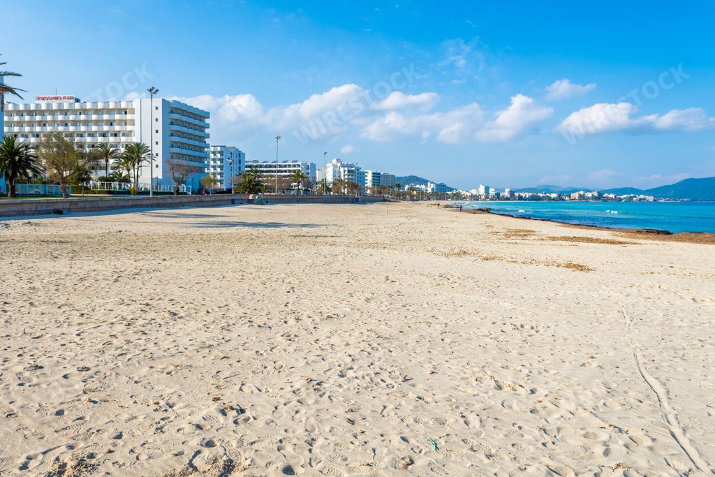 A seascape in Cala Millor, Majorca, Spain