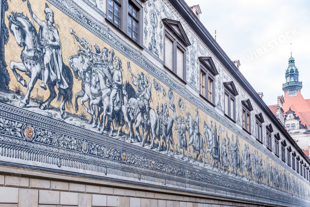 The wall of the church called Dresden Frauenkirche