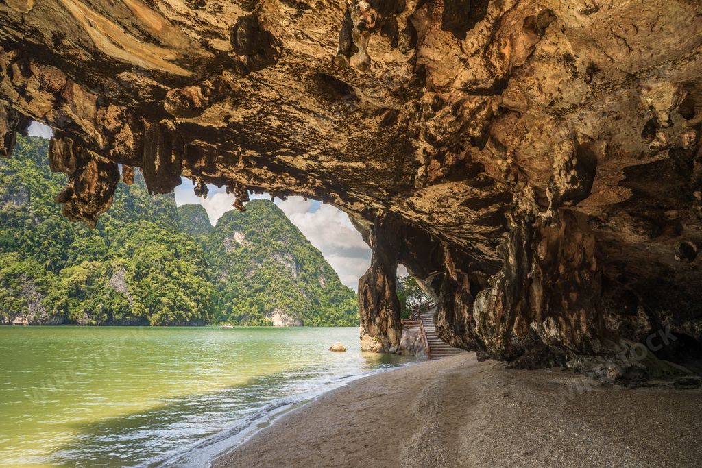 A beautiful view of Ao Phang-nga National Park in Kalai, Thailand