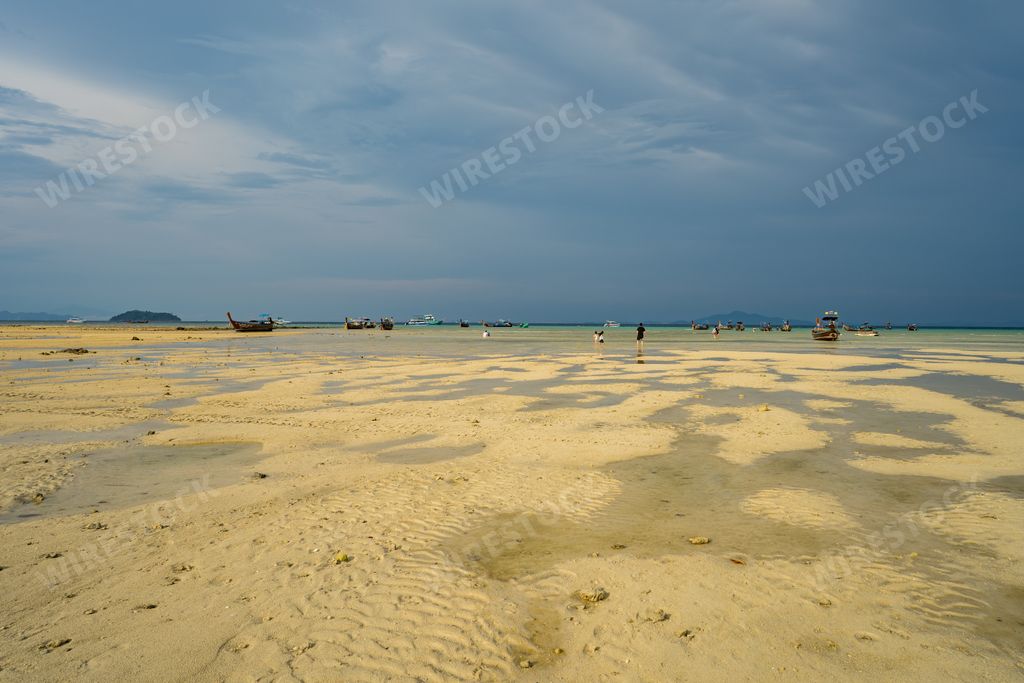 A touristic Ko Phi Phi Don island in Thailand