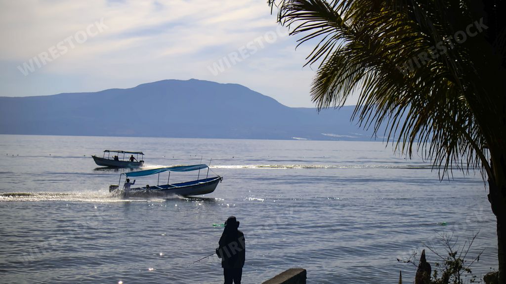 The largest freshwater lake in Mexico, Lake Chapala. Most of Guadalajara and adjacent small towns receive drinking water from this lake.