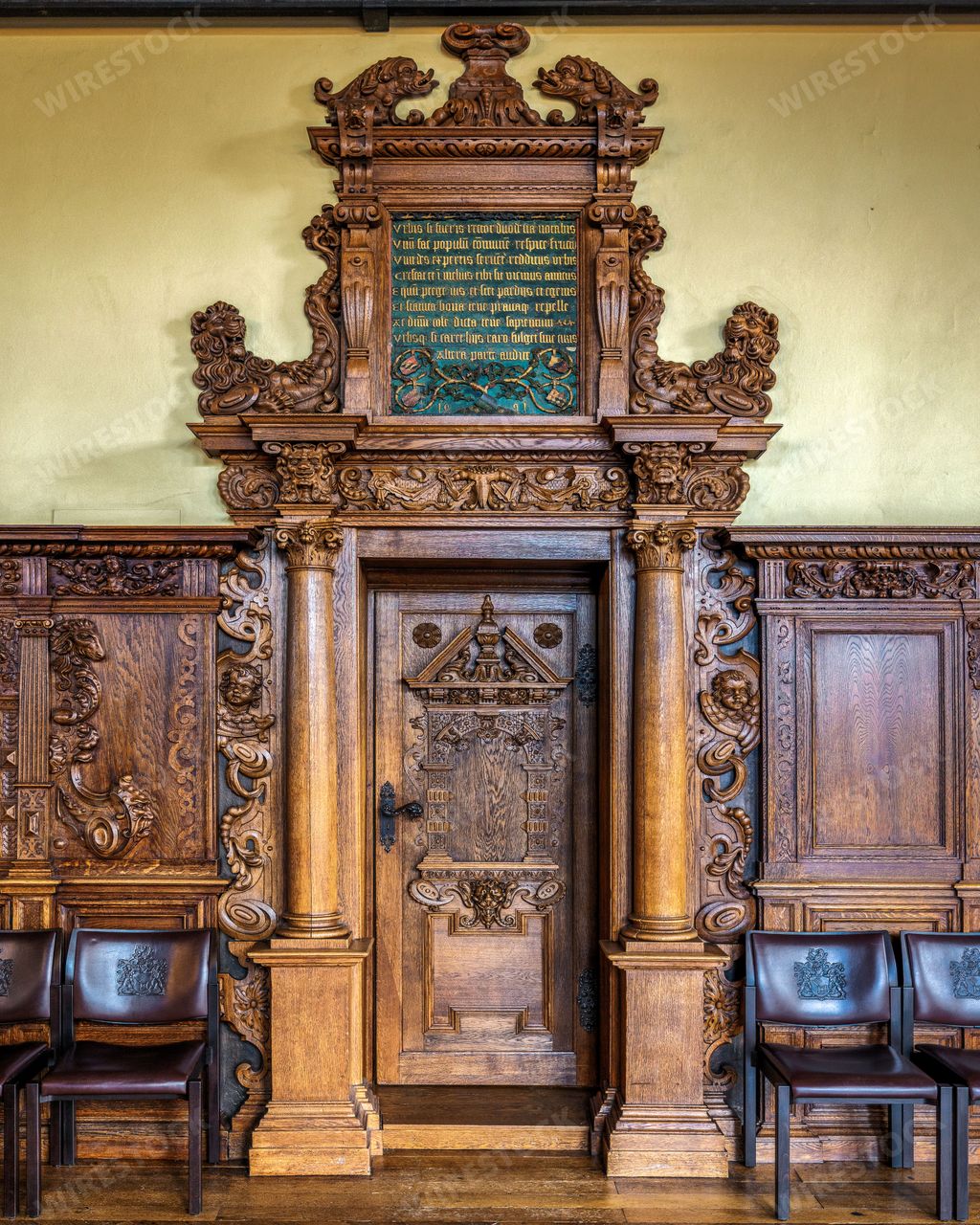 Beautiful interior of the medieval Town Hall of Bremen in Germany