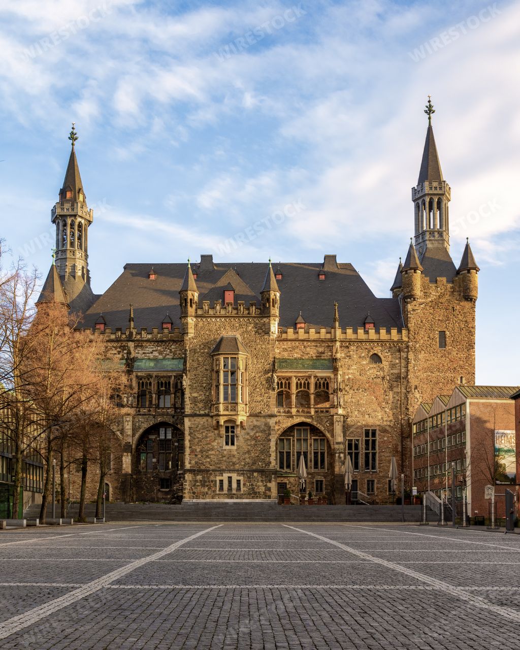 The stunning medieval Aachen Town Hall in NRW, Germany.