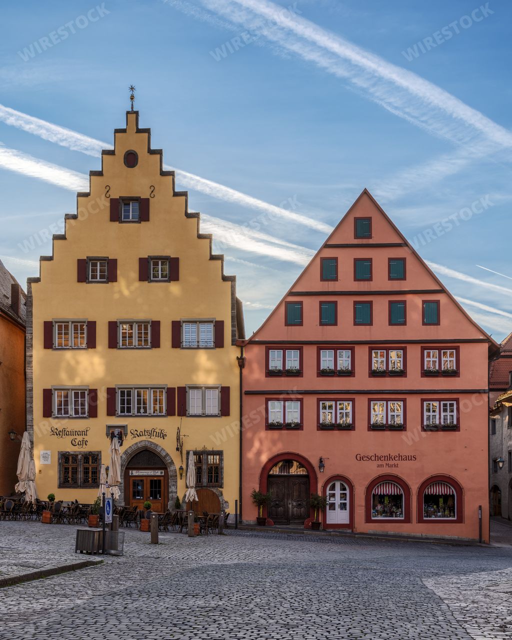 The Historic Market Square in Rothenburg ob der Tauber, Bavaria, Germany, Europe.