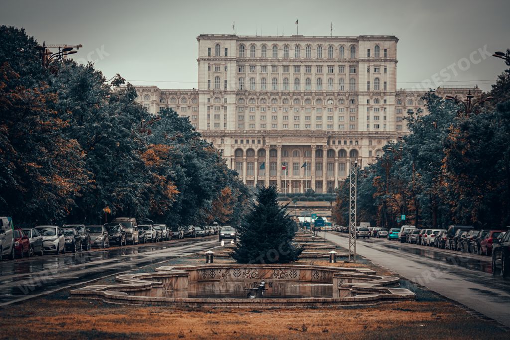 The palace of the Parliament in Bucharest, Romania