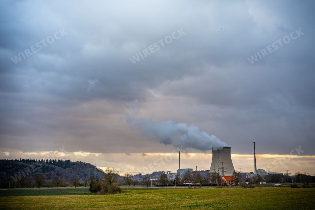 A nuclear power plant called Isar Nuclear Power Plant in Landshut, Bavaria, Germany
