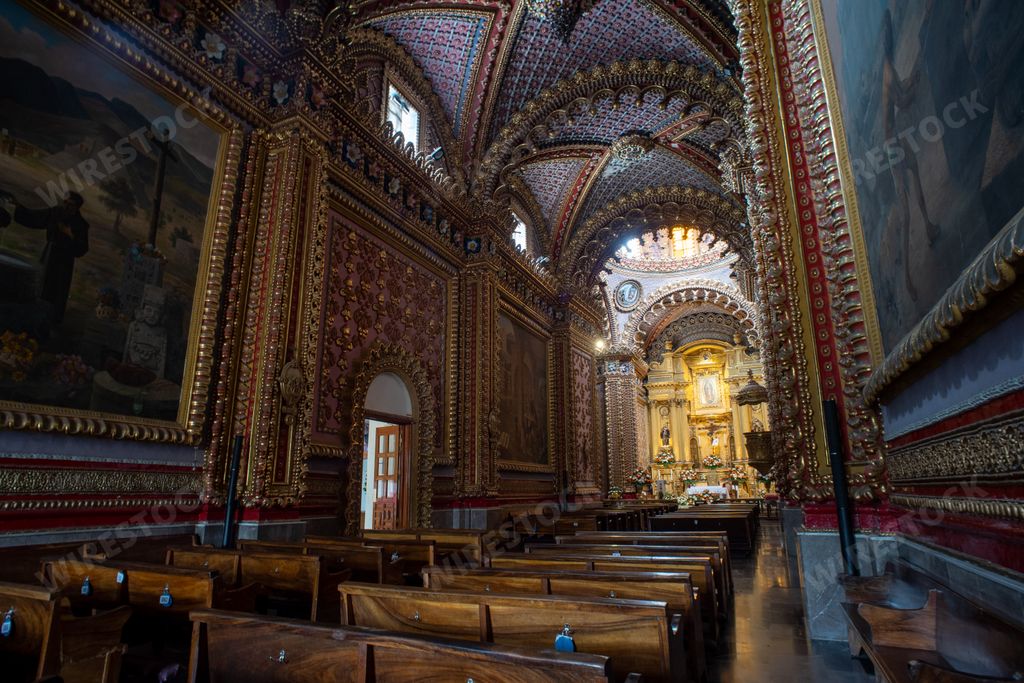The interiors of the Cathedral of Our Lady of Guadalupe, Zamora