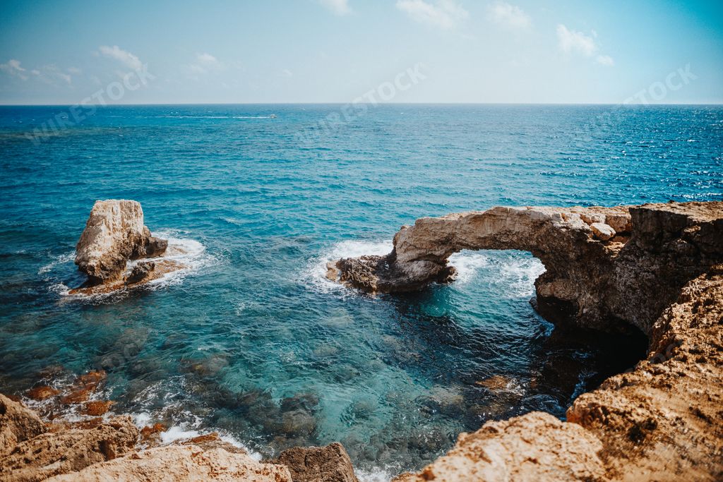 The Love bridge in the Mediterannean waters in Ayia Napa, Cyprus