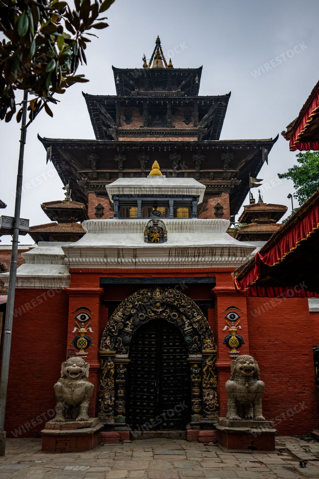 The Ancient Palace and Temples at Durbar Square in Kathmandu, Nepal