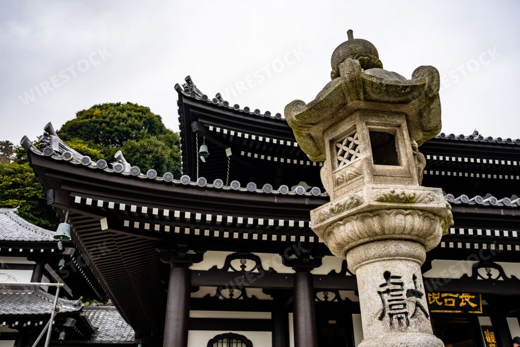 The Hasadera Buddhist Temple in Kamakura, Japan