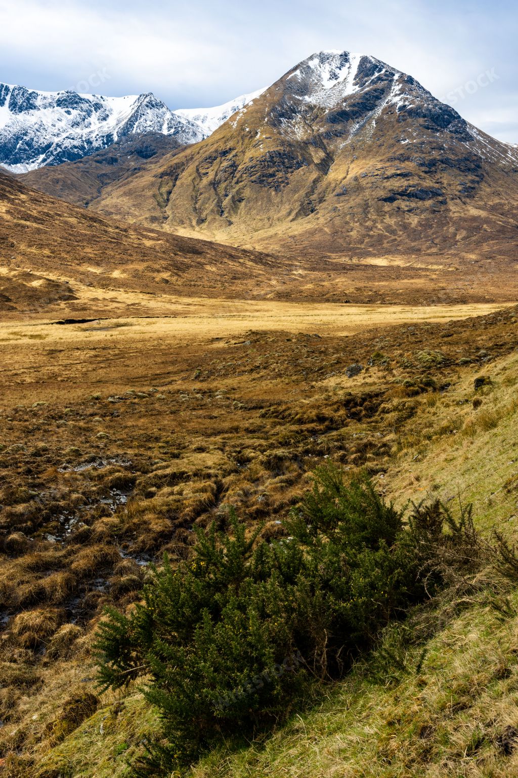 Beautiful mountain view of the Scottish Highlands