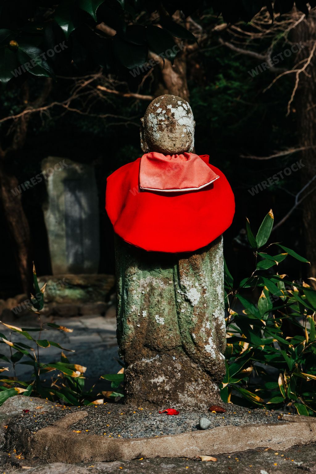 A Buddhist Statue Shrine at Hasadera Temple Kamakura, Japan